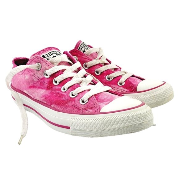CONVERSE Pink Tie Dye Women's SNEAKERS - Size 6 - Picture 1 of 6